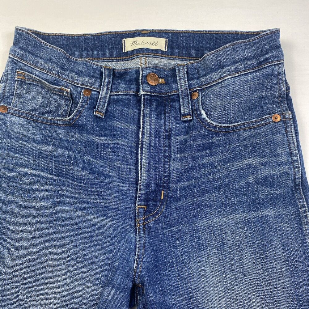 Madewell Womens Size 27 Jeans Curvy 10" High-Rise Stretch Skinny Medium Wash
